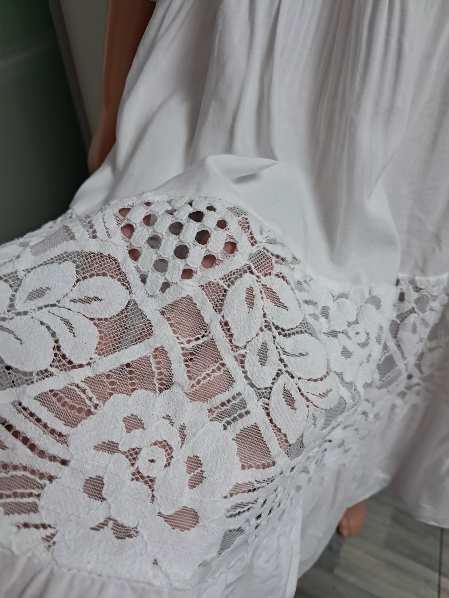 Sommerkleid mit Unterkleid bis 46 tragbar