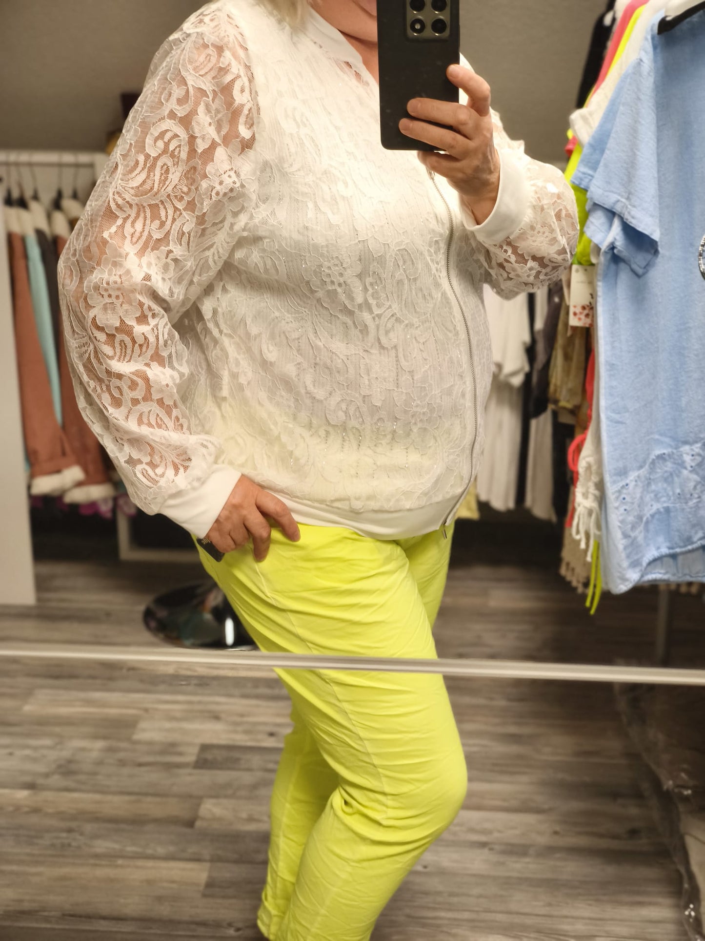 Sommer Spitzen Jacke bis Gr. 46 tragbar