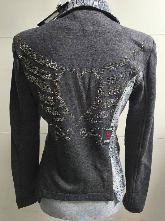 EU-Queen Blazer mit Strasssteinen 36/38/42