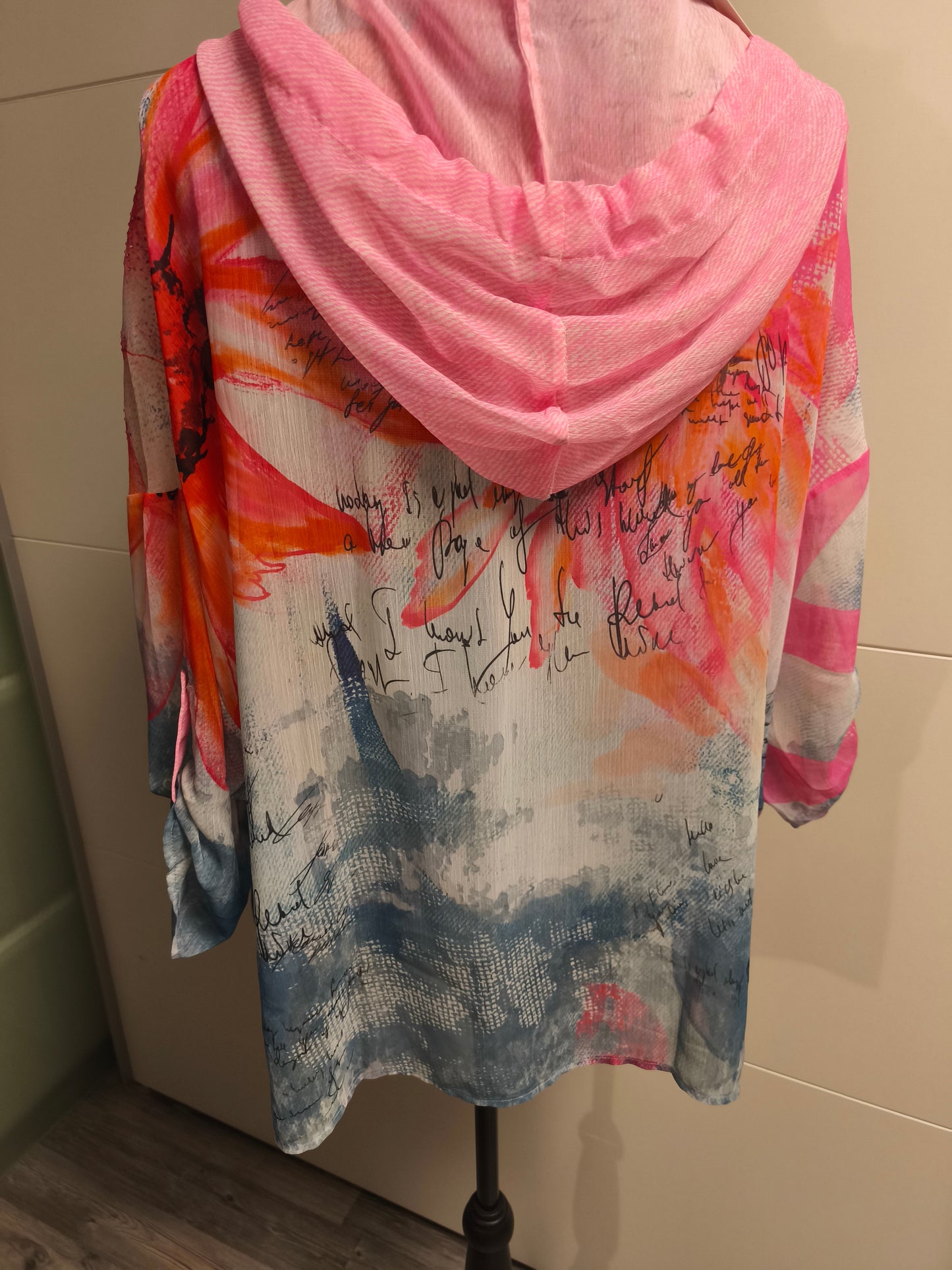 Missy Bluse mit Kapuze bis Gr. 46 locker tragbar