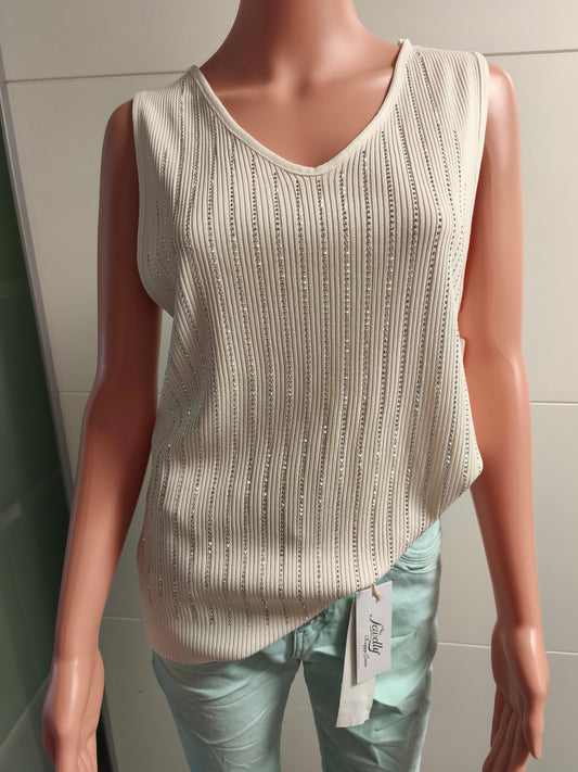 Top Svenja mit Strass bis Gr. 46 tragbar