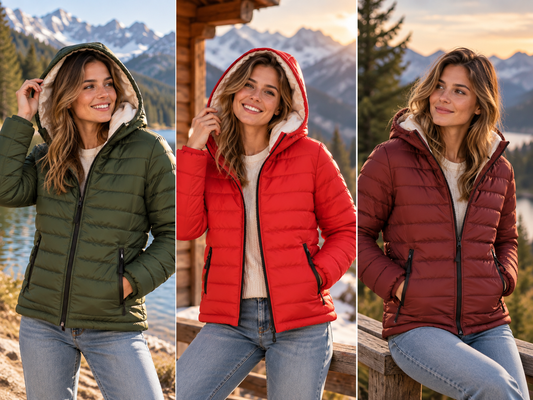 Steppjacke mit oder ohne Kapuze für Damen und Herren