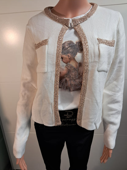 Enzoria Feinstrick Cardigan bis 38 tragbar