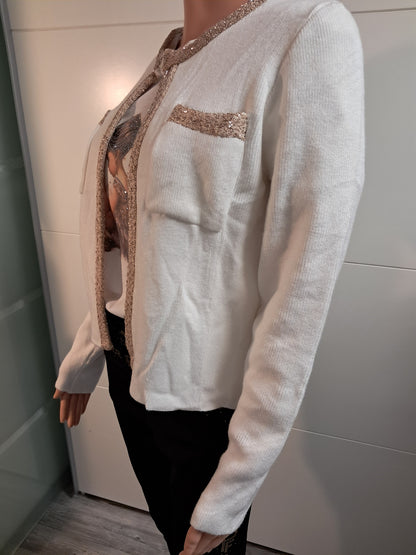 Enzoria Feinstrick Cardigan bis 38 tragbar