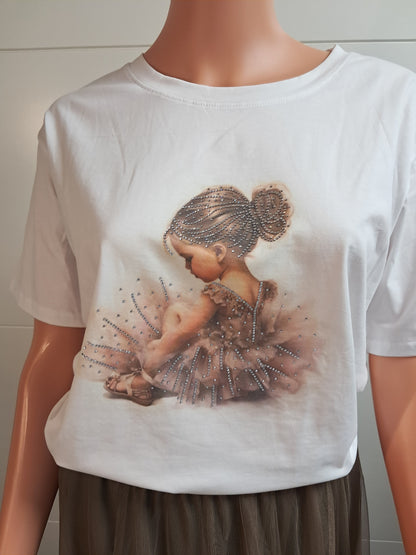 Fashion T-Shirt Mädchen bis 38 tragbar