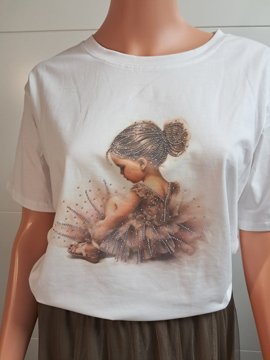 Fashion T-Shirt Mädchen bis 38 tragbar