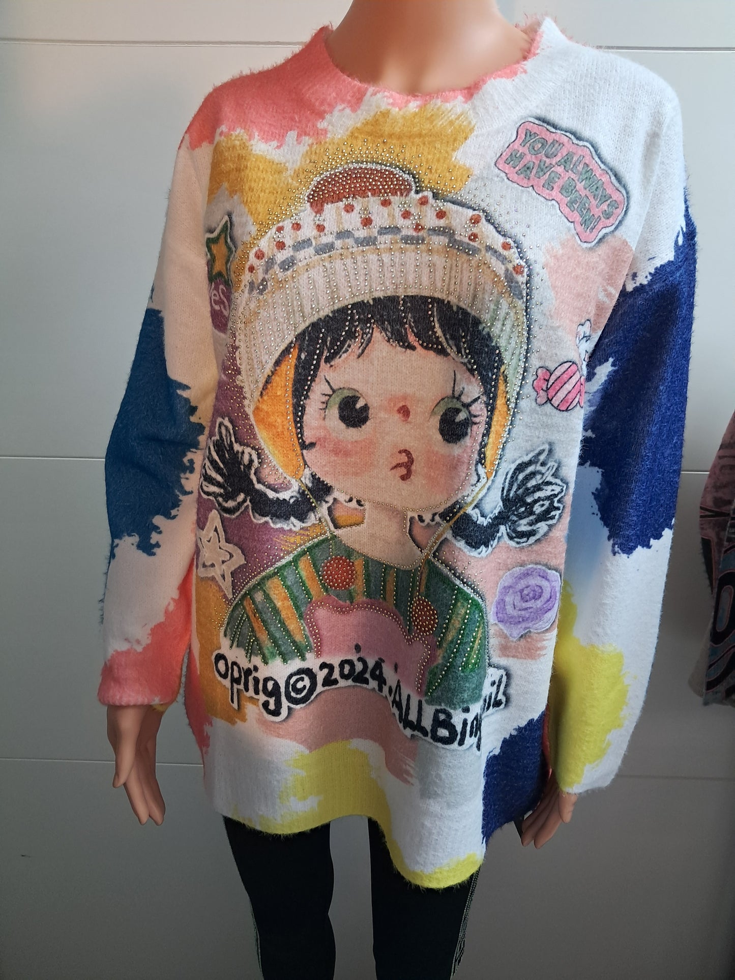 Dicker Strick Pullover Mädchen 44/46 tragbar