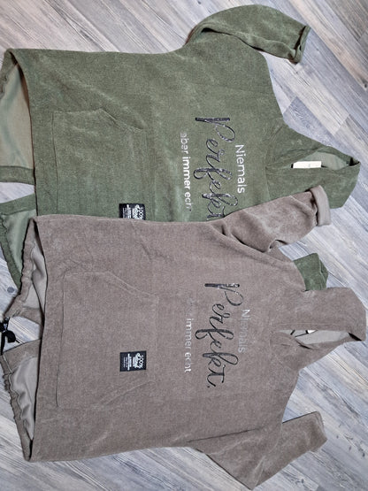 Long Cord Pullover mit Kapuze bis 44/46 tragbar