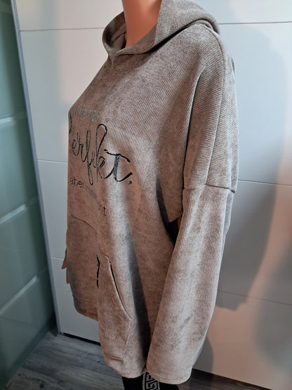Long Cord Pullover mit Kapuze bis 44/46 tragbar