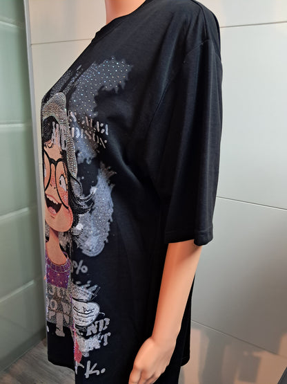 T-Shirt Mädchen mit Strass bis 42 tragbar