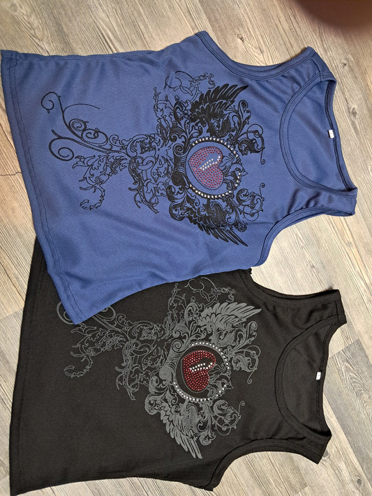 Top mit Druck und Strass bis 36 tragbar