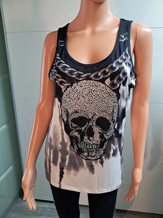Missy Top Skull Strass