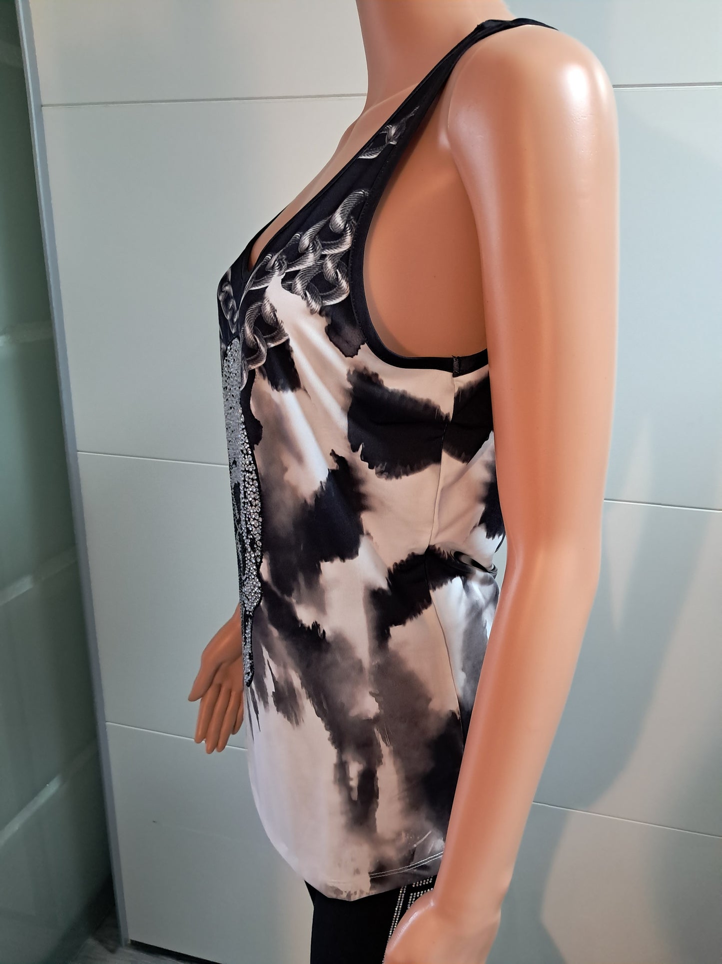 Missy Top Skull Strass