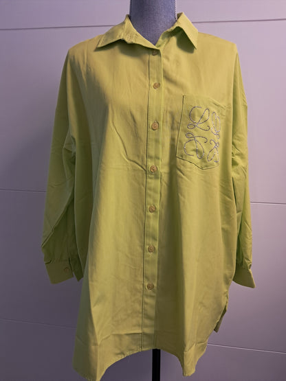 See More Oversize Hemd mit Strass