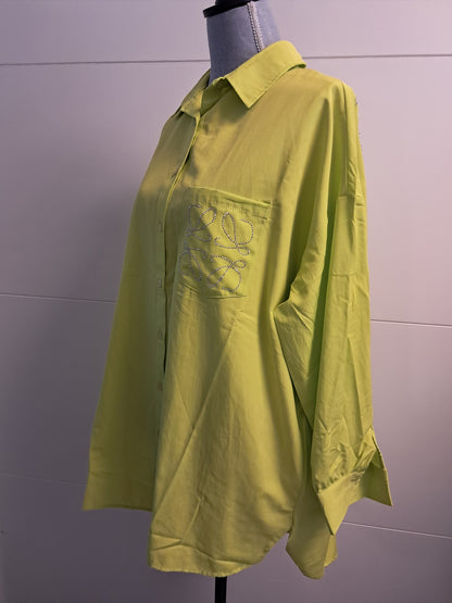 See More Oversize Hemd mit Strass