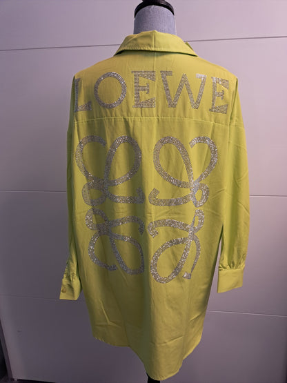 See More Oversize Hemd mit Strass