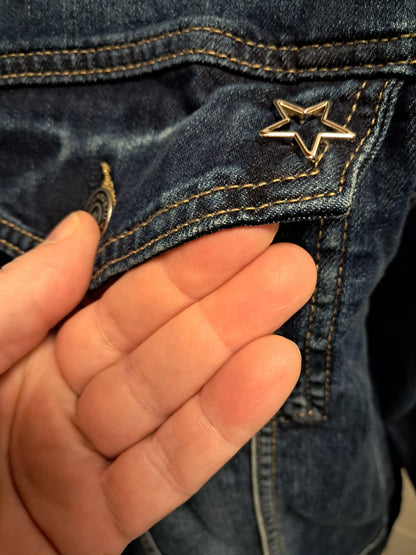 Jeans Jacke mit Kapuze XL