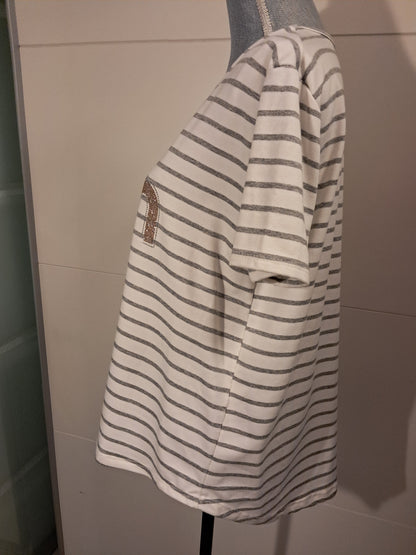 Lucky Mode Streifen T-Shirt bis 42/44 tragbar