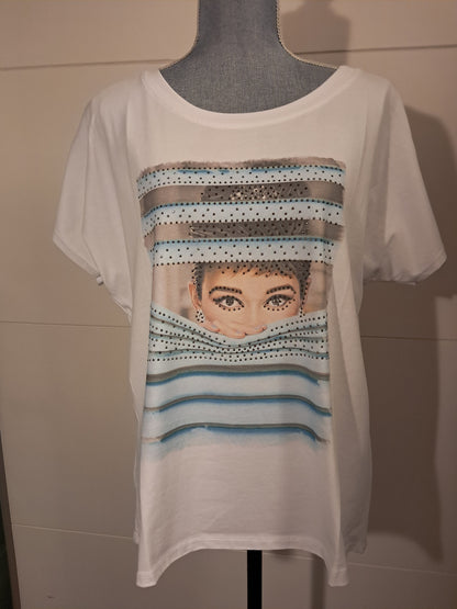 T-Shirt Audrey Hepburn  bis 42/44 tragbar