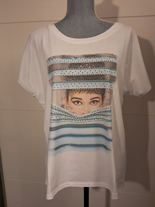 T-Shirt Audrey Hepburn  bis 42/44 tragbar