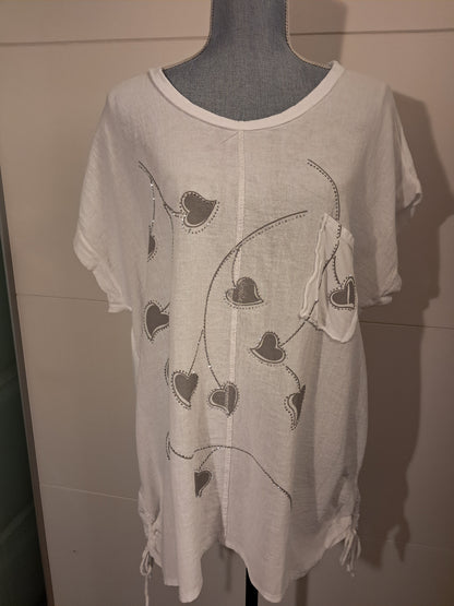 Glückblatt T-Shirt bis Größe 46/48 tragbar