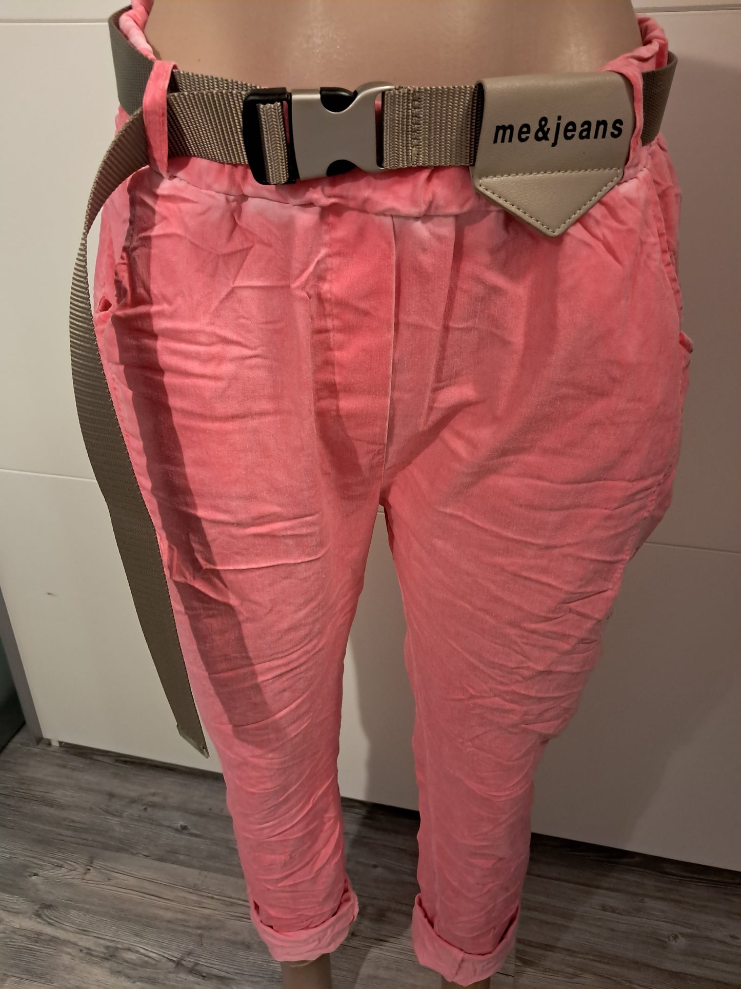 me & Jeans  2 Teilig Hose + Gürtel locker bis Gr. 40 tragbar