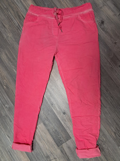 Stretch Sommerhose mit Rundum Gummizug bis Gr. 36/38 tragbar