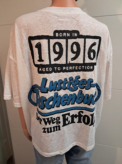 T-Shirt mit Druck und Pailletten bis 44/46 tragbar