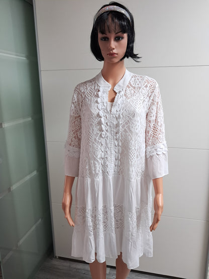 Sommerkleid mit Unterkleid bis 46 tragbar