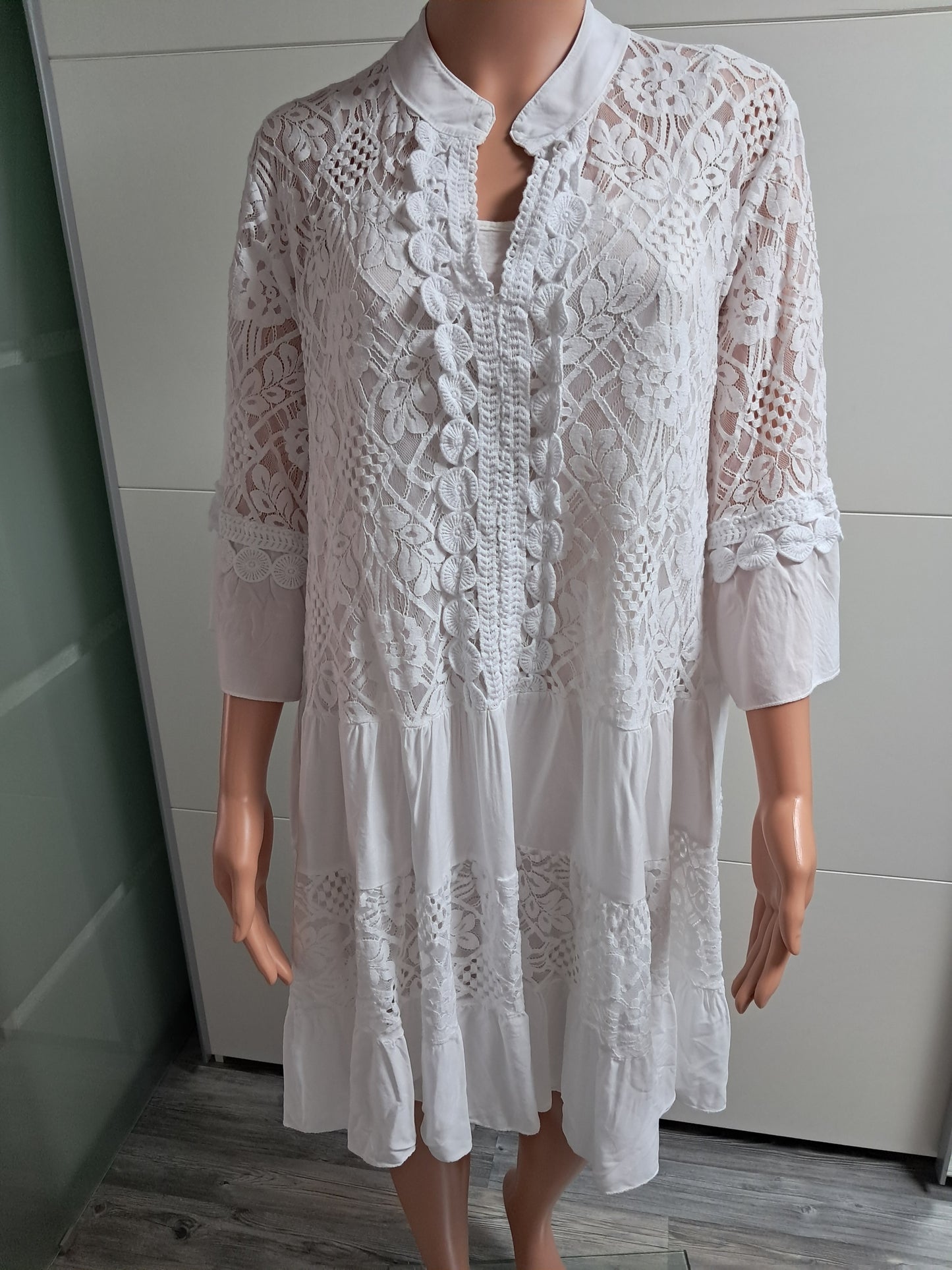 Sommerkleid mit Unterkleid bis 46 tragbar