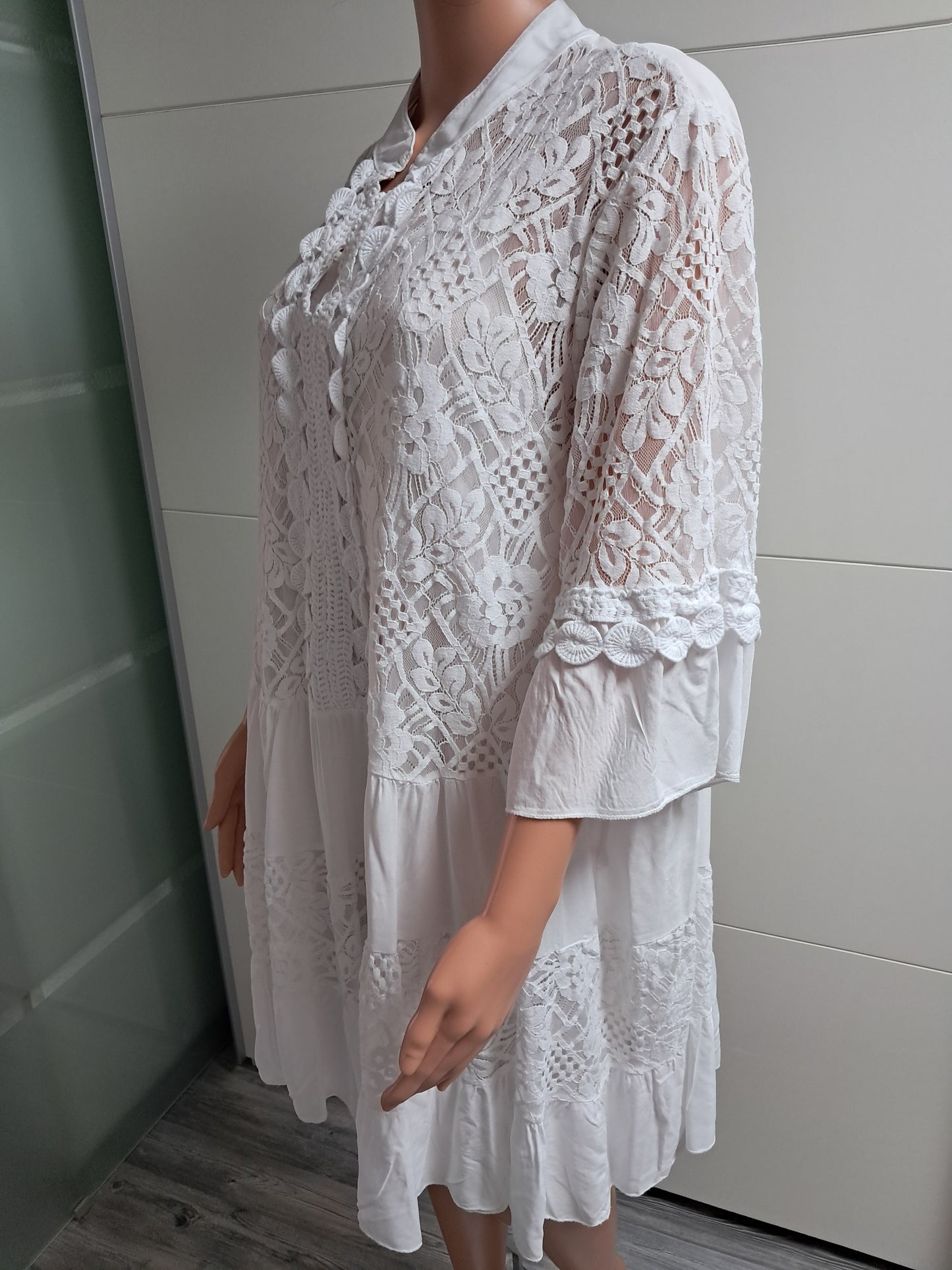 Sommerkleid mit Unterkleid bis 46 tragbar