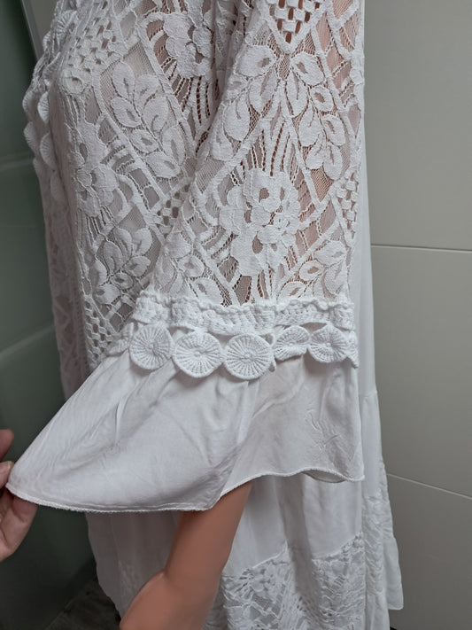 Sommerkleid mit Unterkleid bis 46 tragbar