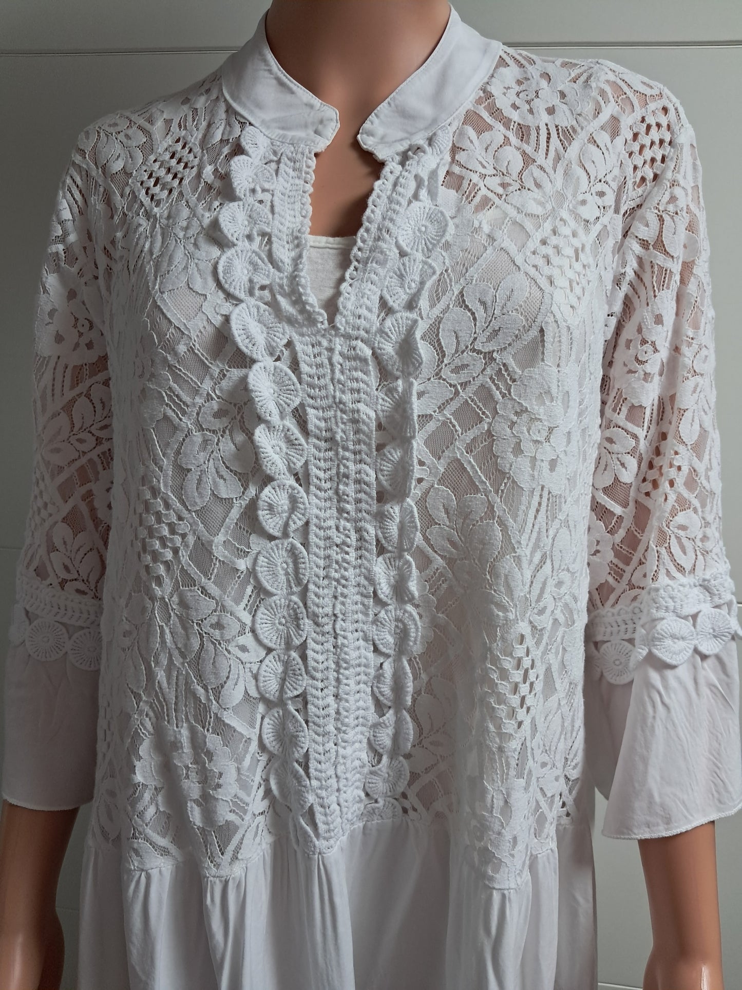 Sommerkleid mit Unterkleid bis 46 tragbar