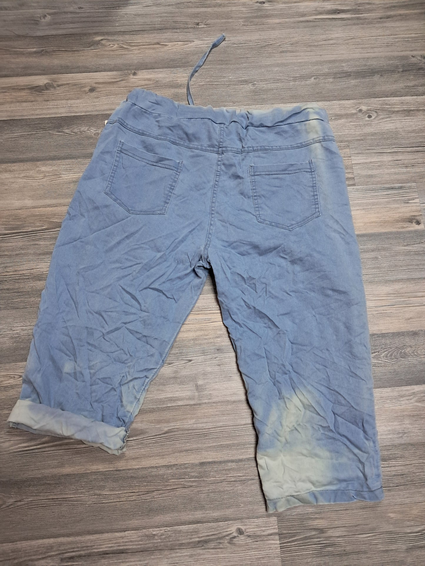 Capri Hose im leichten Jeans Stoff bis 42 tragbar