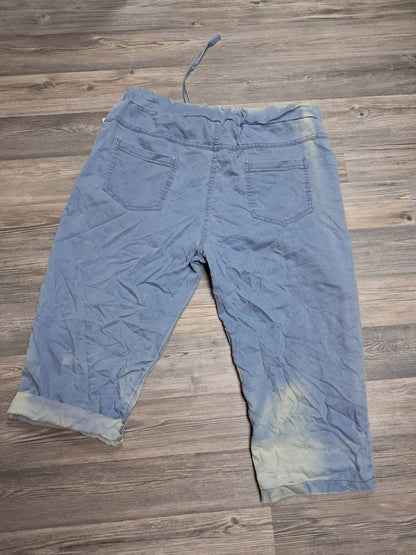 Capri Hose im leichten Jeans Stoff bis 42 tragbar