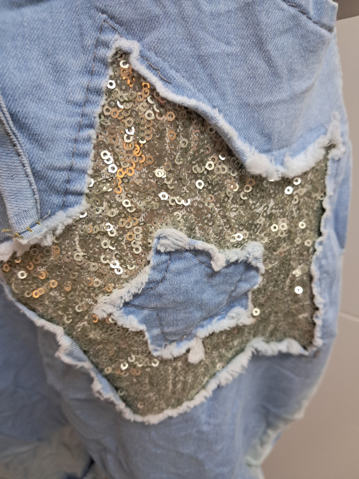 Capri Hose im leichten Jeans Stoff bis 42 tragbar