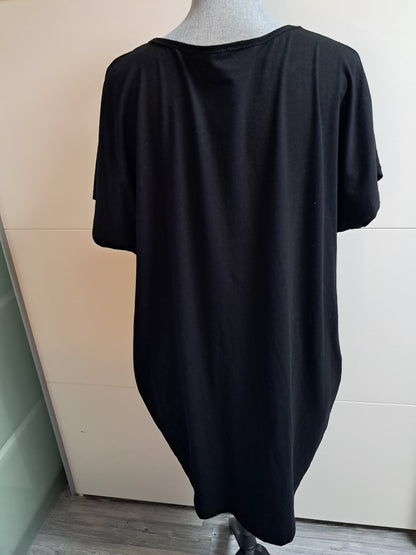 T-Shirt Kleid mit Strass Motiv bis 46 tragbar