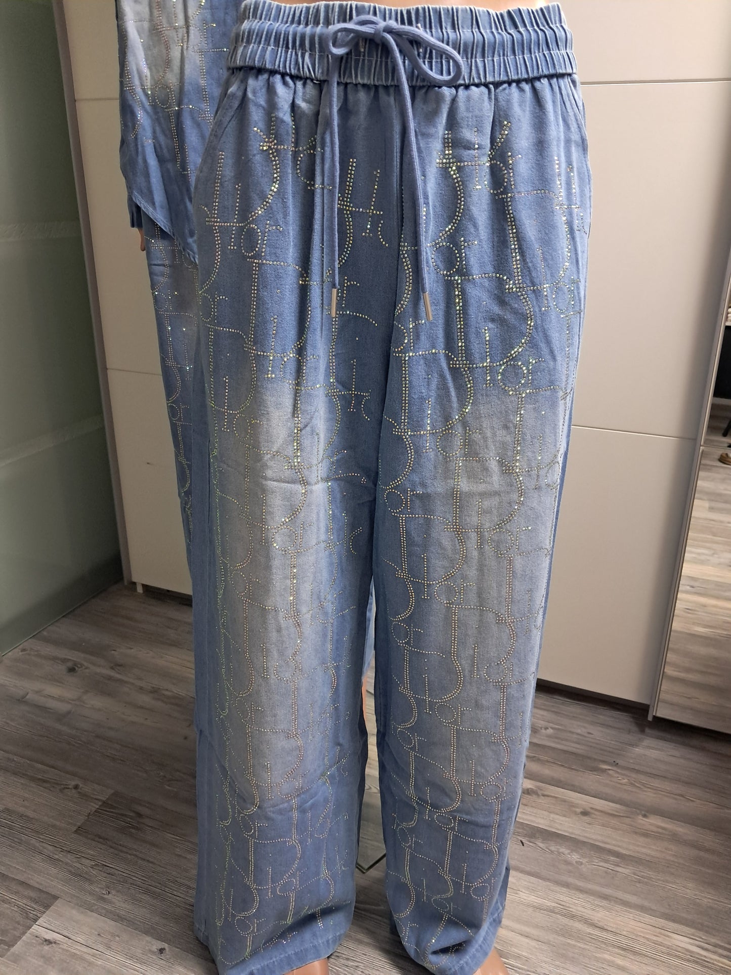 Jeans Hemd und Jeans Hose bis 42 / 44 tragbar
