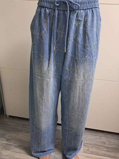 Jeans Hemd und Jeans Hose bis 42 / 44 tragbar