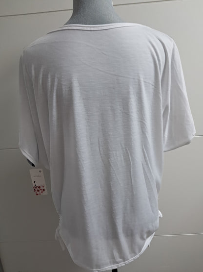 Weiche Viskose T-Shirt mit Motiv bis 46 tragbar