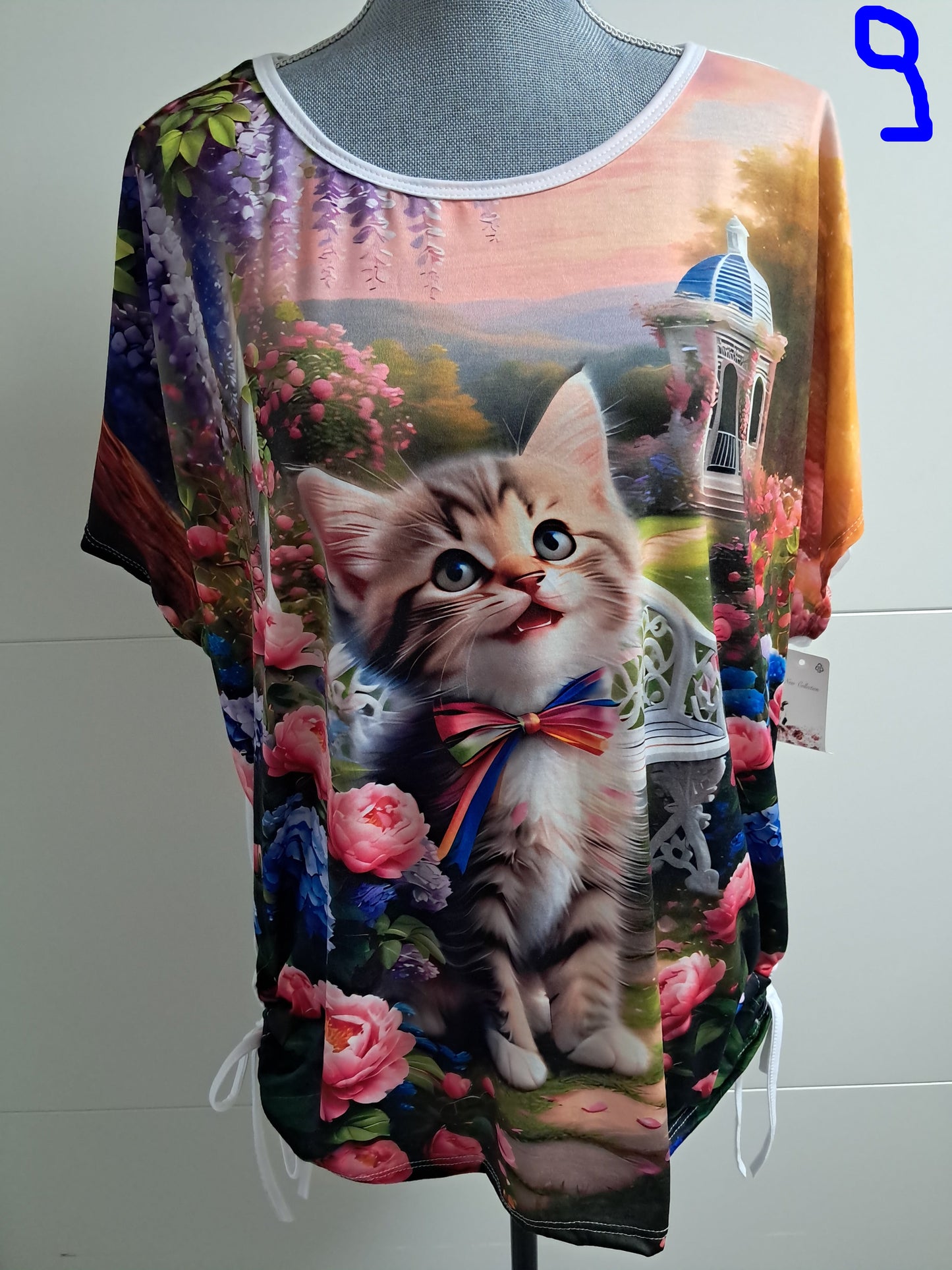 Weiche Viskose T-Shirt mit Motiv bis 46 tragbar