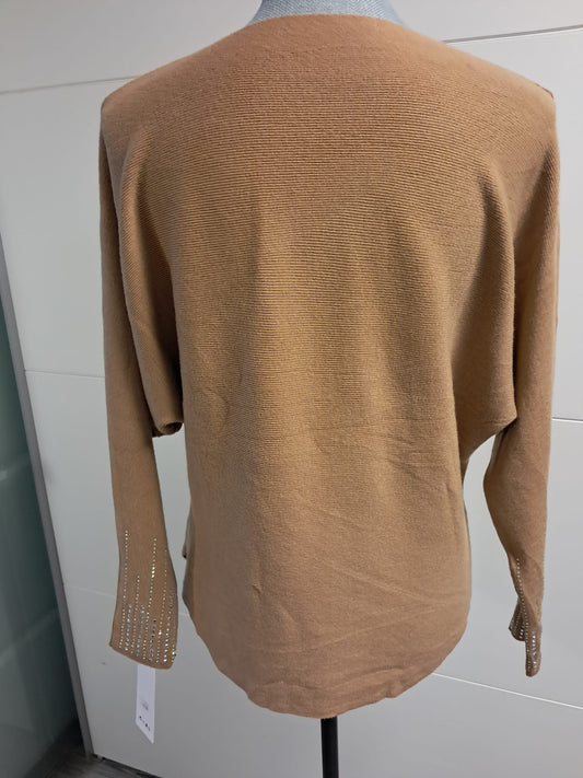 Feinstrick Pullover  mit Strasssteinen