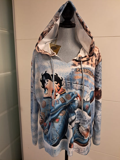 Paparazzi Fashion Feinstrick Kapuzen Pullover