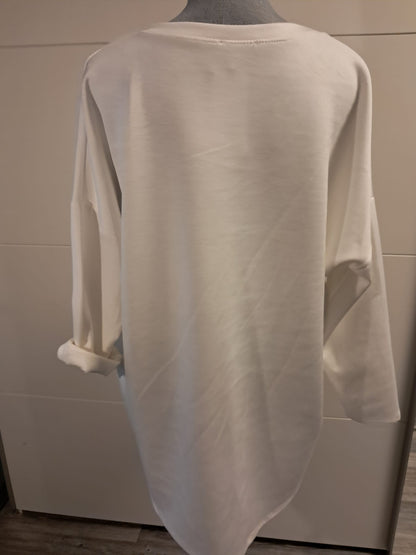 Weicher Long Pullover Sherry