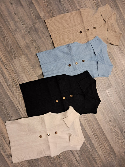 Weit dehnbares Top in 4 Farben