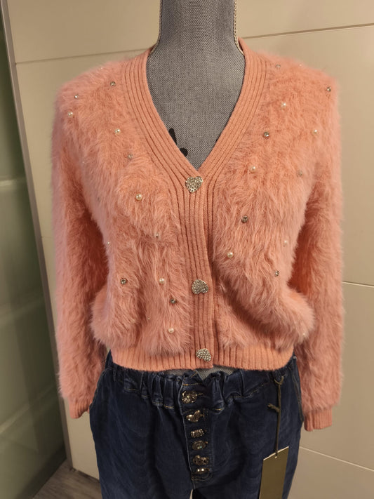 Flauschig weicher Strick Pullover/Jacke