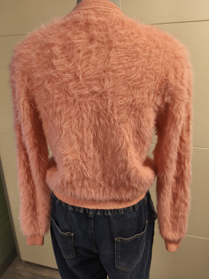 Flauschig weicher Strick Pullover/Jacke