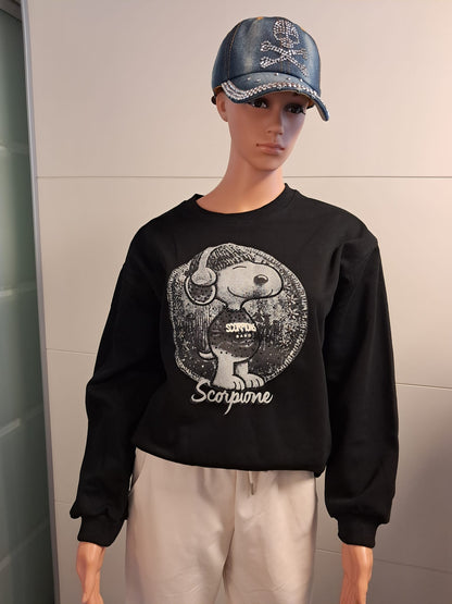 Snoopy Sweatshirt mit Strass