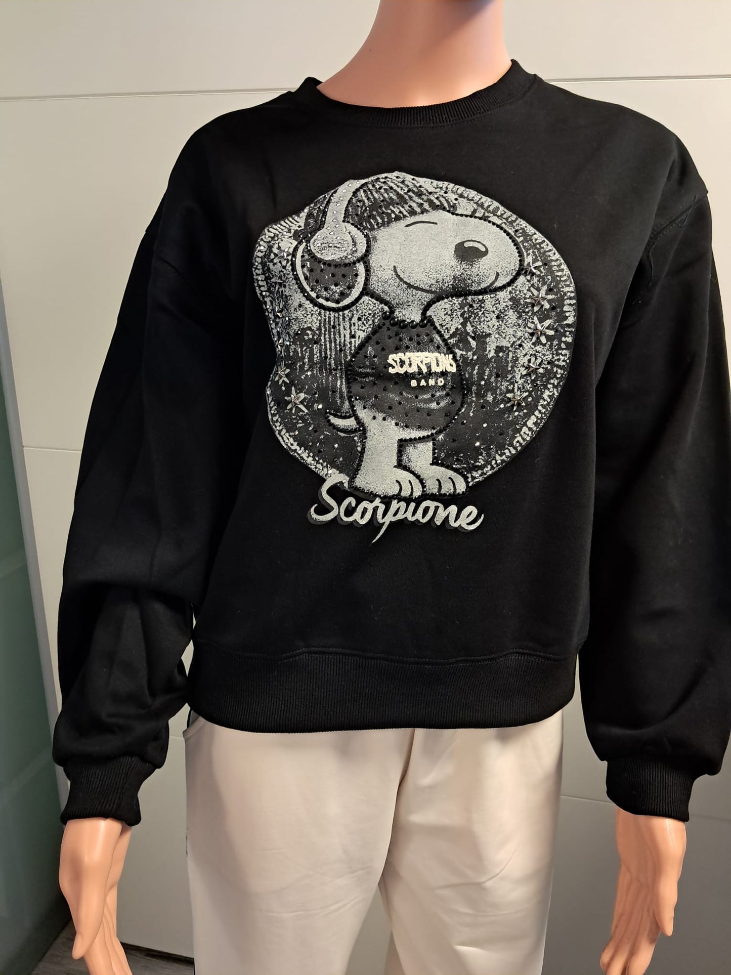 Snoopy Sweatshirt mit Strass