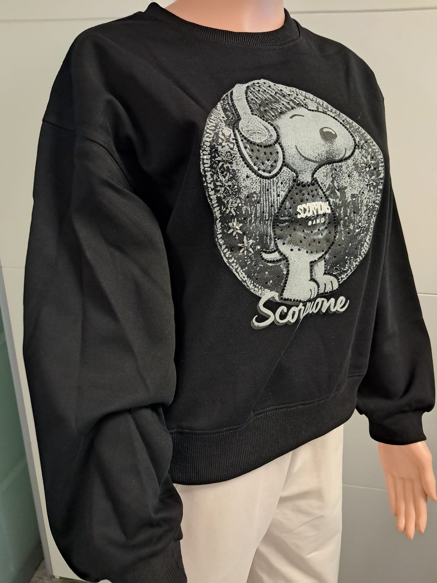 Snoopy Sweatshirt mit Strass